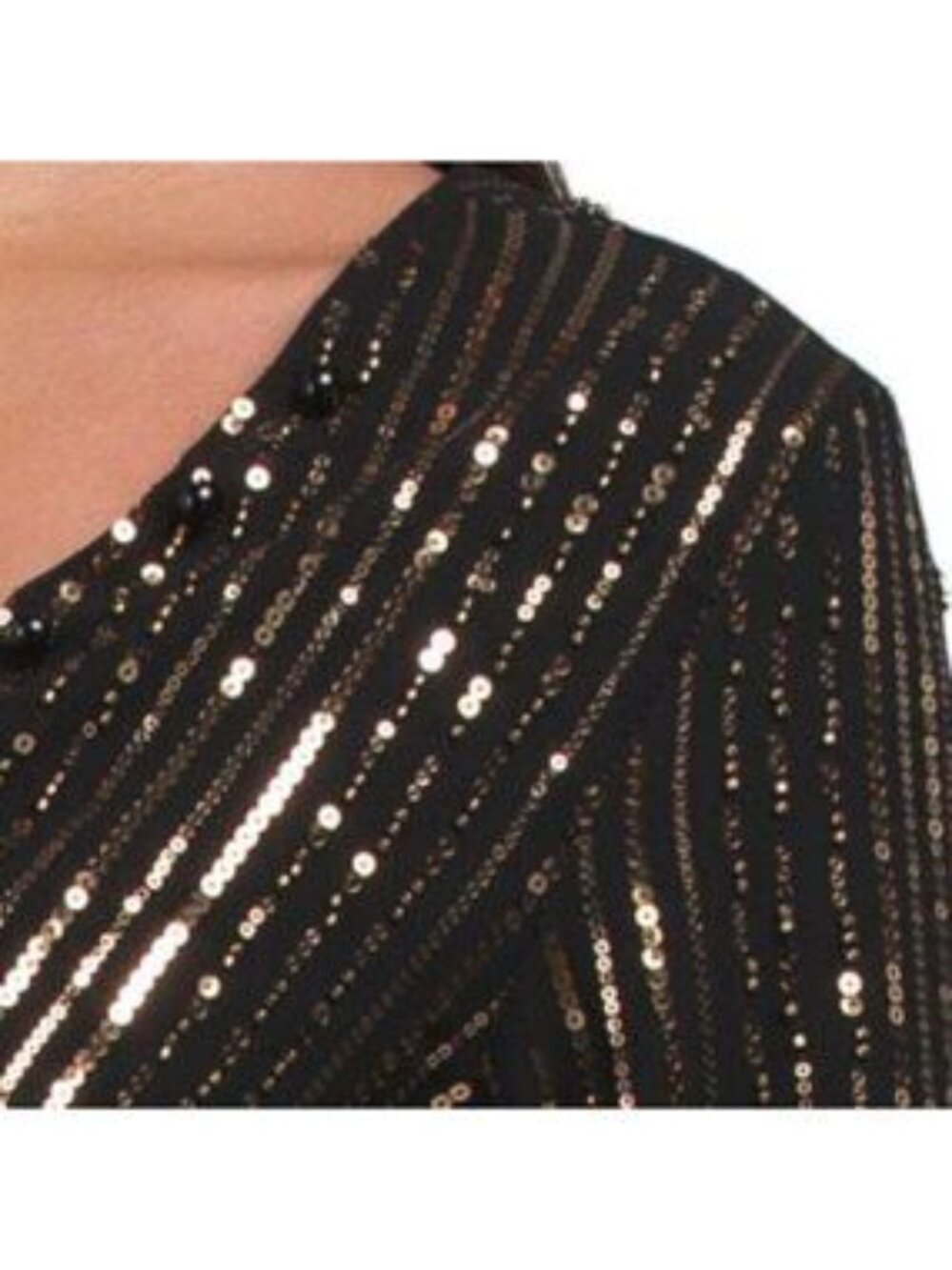 CIEBON Ayla Sequined V-neck Top - Picture 3 of 4